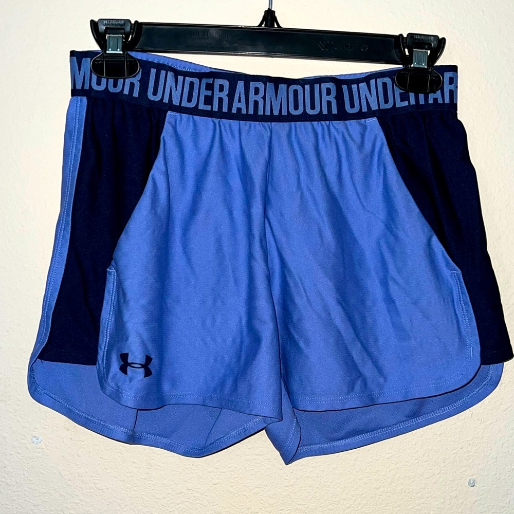 size S purple athletic shorts